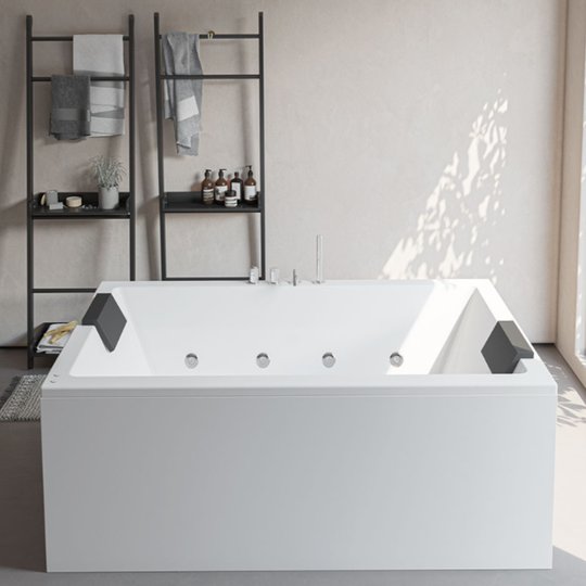 Гідромасажна акрилова ванна Sanycces Cube Elegance 190х120 см, білий (BN121190120E) Sanycces Прямокутні