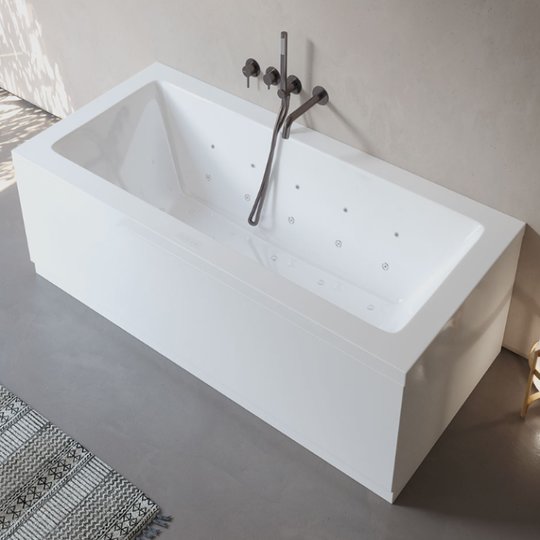 Гідромасажна акрилова ванна Sanycces Cube Elegance 170х70 см, білий (BN12117070E) Sanycces Прямокутні