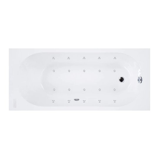 Гідромасажна акрилова ванна Sanycces Serena Elegance 160х75 см, білий (BN11816075E) Sanycces Прямокутні