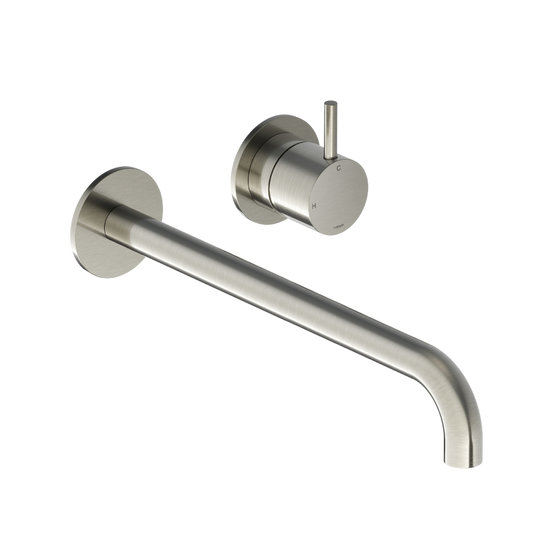Смеситель для раковины Hotbath Cobber, излив 25 см, матовый никель (CB105EXT25GN) Для раковины Матовый никель