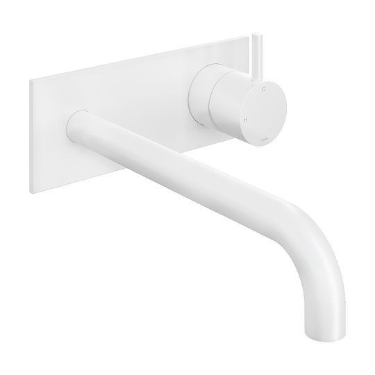 Смеситель для раковины Hotbath Cobber, излив 25 см, белый матовый (CB106EXT25WH) Для раковины Белый матовый