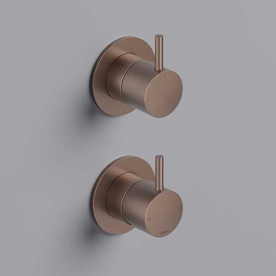 Смеситель для душа на 2 потребителя Hotbath Cobber, матовая медь PVD (CB129EXTBCP) Для душа Матовая медь PVD