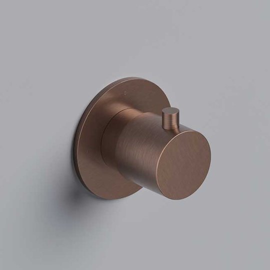 Настінний запірний клапан Hotbath Cobber, матова мідь PVD (CB7069EXTBCP) Hotbath Коллекция Cobber 