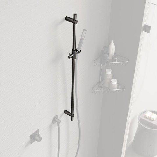 Штанга для душу Hotbath Cobber, чорний хром (M311BK) Hotbath 
