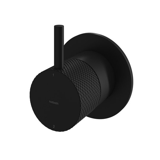 Перемикач на 2 положення Hotbath Cobber X, чорний матовий (CX111EXTBL) Hotbath Коллекция Cobber X 