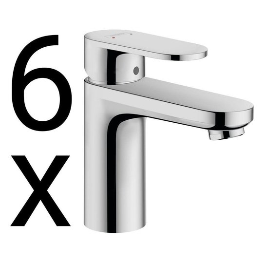 Смеситель для раковины Hansgrohe Vernis Blend, с донным клапаном, 6 шт., хром (71588000) Для раковины Хром