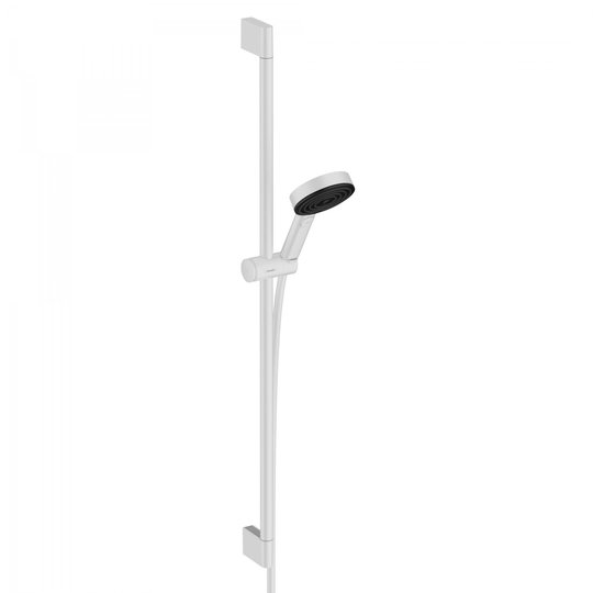 Душевой набор Hansgrohe Pulsify Select S Relaxation EcoSmart, штанга 90 см, белый матовый (24171700) Душевые наборы Белый матовый