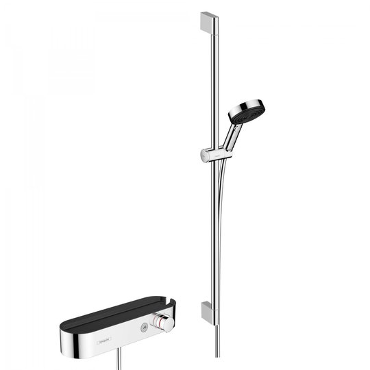 Душевая система с термостатом Hansgrohe Pulsify Select 105 3jet Relaxation, хром (24270000) Душевые комплекты (системы) Хром