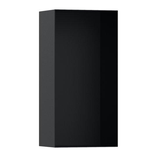 Настенная ниша с открытой рамой Hansgrohe XtraStoris Minimalistic 30x15х10 см, черный матовый (56070670) Скрытые ниши Hansgrohe