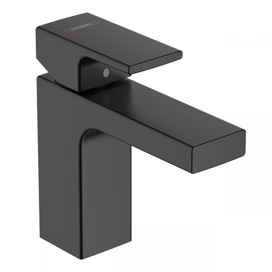 Смеситель для раковины Hansgrohe Vernis Shape, без донного клапана, черный матовый (71569670) Для раковины Черный матовый