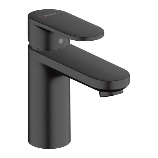 Смеситель для раковины Hansgrohe Vernis Blend, без донного клапана, черный матовый (71580670) Для раковины Черный матовый