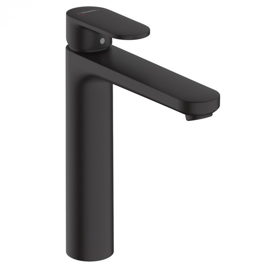 Смеситель для раковины Hansgrohe Vernis Blend, без донного клапана, черный матовый (71582670) Для раковины Черный матовый