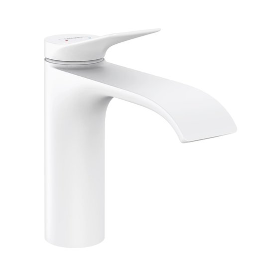 Смеситель для раковины Hansgrohe Vivenis, без донного клапана, белый матовый (75022700) Для раковины Белый матовый