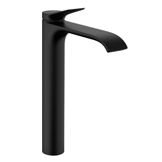 Смеситель для раковины Hansgrohe Vivenis, без донного клапана, черный матовый (75042670) Для раковины Черный матовый