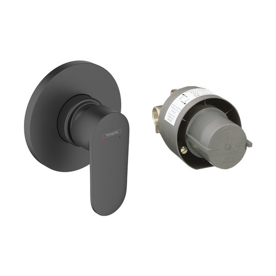 Смеситель скрытого монтажа для душа Hansgrohe Vernis Blend, черный матовый (71663670) Для душа Черный матовый