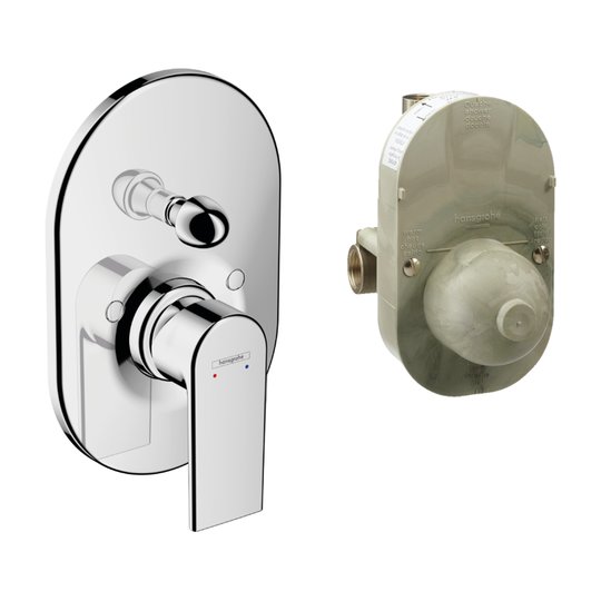 Змішувач прихованого монтажу для душу Hansgrohe Vernis Shape Bath, хром (71472000) Для душа Хром