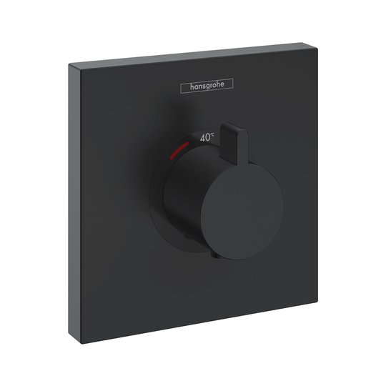 Термостат для душа Hansgrohe ShowerSelect Highflow, черный матовый (15760670) Для душа Черный матовый