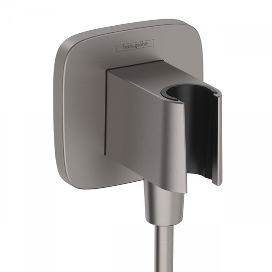 Шланговое подсоединение Hansgrohe FixFit Q, черный матовый хром (26887340) Hansgrohe Коллекция FixFit Q 