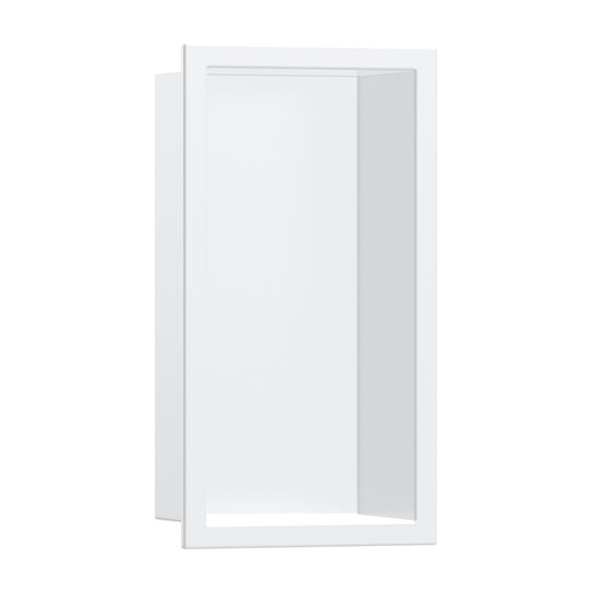 Настенная ниша со встроенной рамой Hansgrohe XtraStoris Original, 30x15х7 см, белый матовый (56092700) Скрытые ниши Hansgrohe
