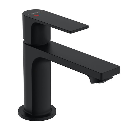 Смеситель для раковины Hansgrohe Rebris Е CoolStart, черный матовый (72554670) Для раковины Черный матовый