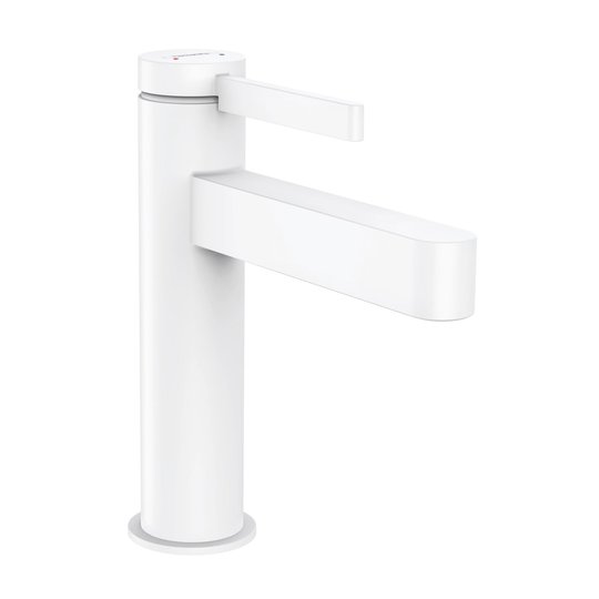 Смеситель для раковины Hansgrohe Finoris, с донным клапаном, белый матовый (76023700) Для раковины Белый матовый