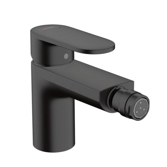 Смеситель для биде Hansgrohe Vernis Blend, с донным клапаном, черный матовый (71218670) Для биде Черный матовый