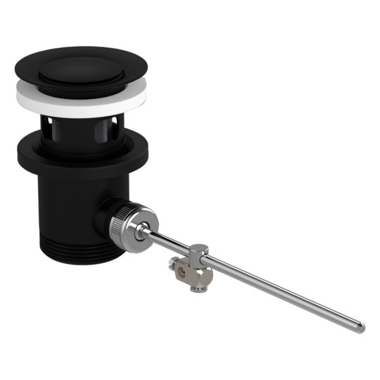 Донный клапан для раковины Hansgrohe, черный матовый (94139670) Push-open Для биде, Для раковин 