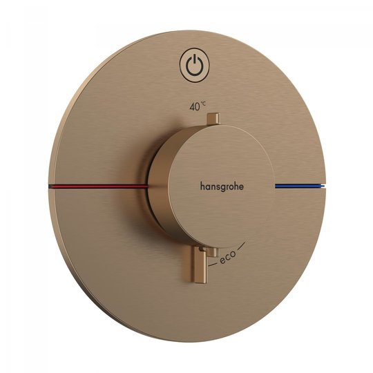 Термостатический смеситель на 1 потребителя Hansgrohe ShowerSelect Comfort S, бронза (15553140) Для ванны, Для душа Бронза
