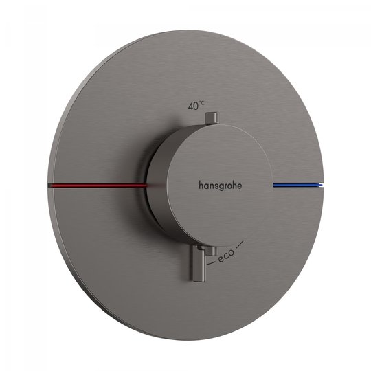 Термостатический смеситель Hansgrohe ShowerSelect Comfort S, черный матовый хром (15559340) Для ванны, Для душа Черный матовый хром