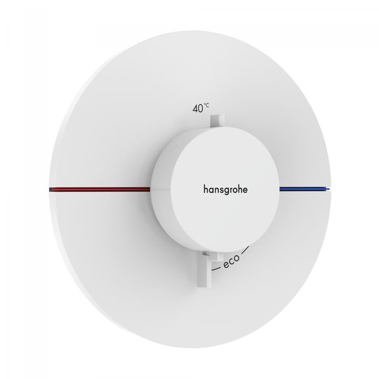 Термостатичний змішувач Hansgrohe ShowerSelect Comfort S, білий матовий (15559700) Для ванни, Для душа Білий матовий