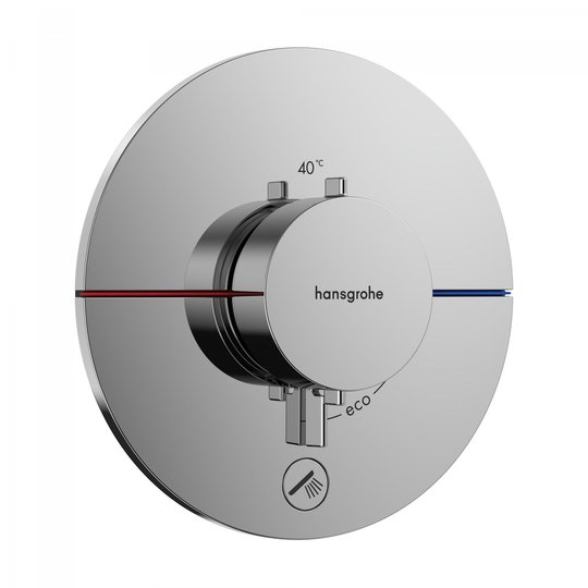 Термостатический смеситель Hansgrohe ShowerSelect Comfort S, 1 потребитель и дополнительный выход, хром (15562000) Для ванны, Для душа Хром