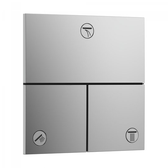 Запорно-переключающее устройство на 3 потребителя Hansgrohe ShowerSelect Comfort E, хром (15573000) Hansgrohe Коллекция ShowerSelect Comfort E 