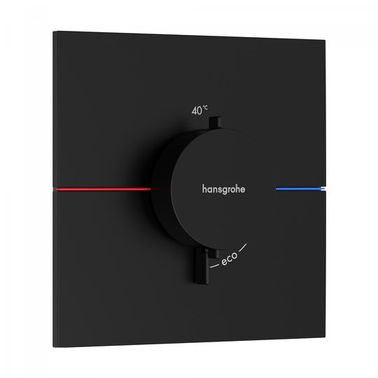Термостатический смеситель на 1 потребителя Hansgrohe ShowerSelect Comfort E, черный матовый (15574670) Для ванны, Для душа Черный матовый