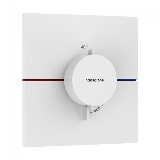 Термостатический смеситель на 1 потребителя Hansgrohe ShowerSelect Comfort E, белый матовый (15574700) Для ванны, Для душа Белый матовый