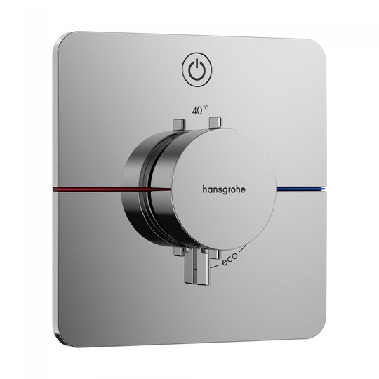 Термостатический смеситель на 1 потребителя Hansgrohe ShowerSelect Comfort Q, хром (15581000) Для ванны, Для душа Хром