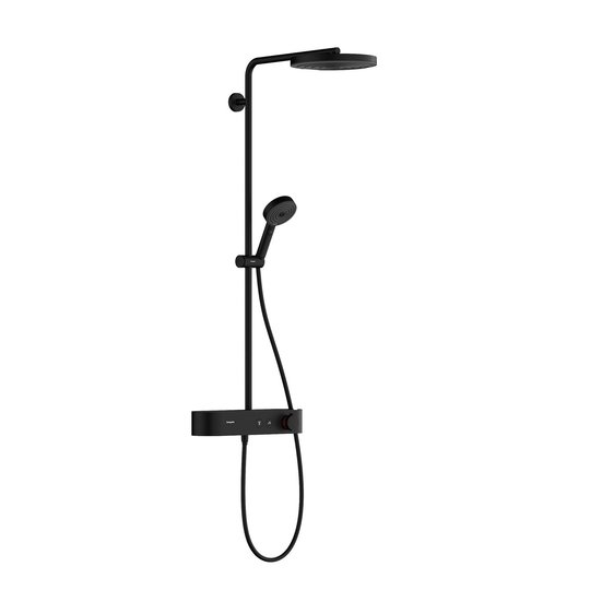 Душевая система с термостатом Hansgrohe Pulsify Showerpipe 260мм, черный матовый (24220670) Душевые стойки Черный матовый
