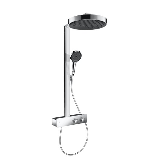 Душова система з термостатом Hansgrohe Rainfinity 360 1jet із ShowerTablet 350, хром (26853000) Душові стійки Хром