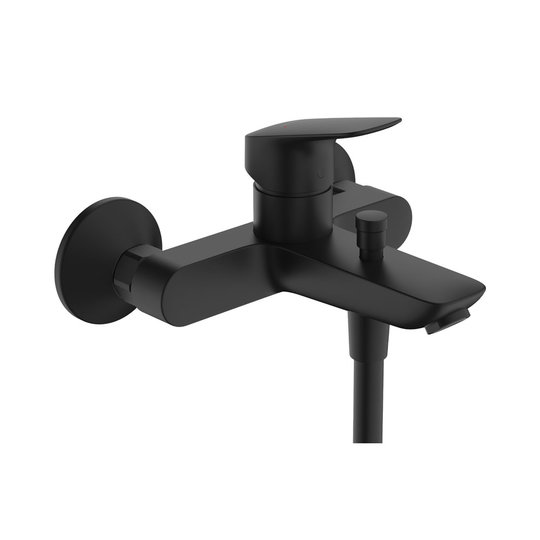 Смеситель для ванны Hansgrohe Logis, с 2 скоростями потока, черный матовый (71401670) Для ванны Черный матовый