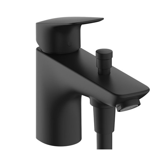 Смеситель на борт ванны Hansgrohe Logis Monotrou, черный матовый (71315670) Для ванны Черный матовый