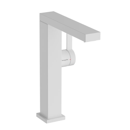 Змішувач для раковини Hansgrohe Tecturis E 210 Fine CoolStart, з донним клапаном push-open, білий матовий (73063700) Для раковини Білий матовий