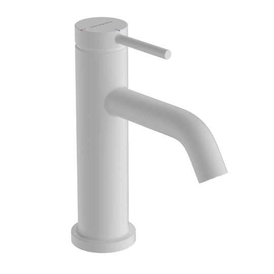 Смеситель для раковины Hansgrohe Tecturis S 80 CoolStart, с донным клапаном, белый матовый (73305700) Для раковины Белый матовый