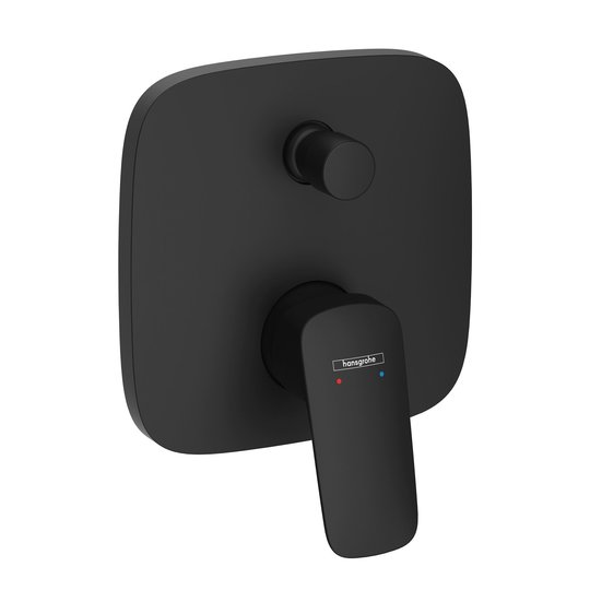 Смеситель для ванны на 2 потребителя Hansgrohe Logis, черный матовый (71405670) Для ванны, Для душа Черный матовый