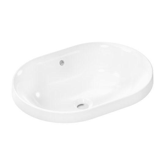 Раковина встраиваемая 40х55 см Hansgrohe Xuniva U, белый (60157450) Встраиваемые сверху Овальные