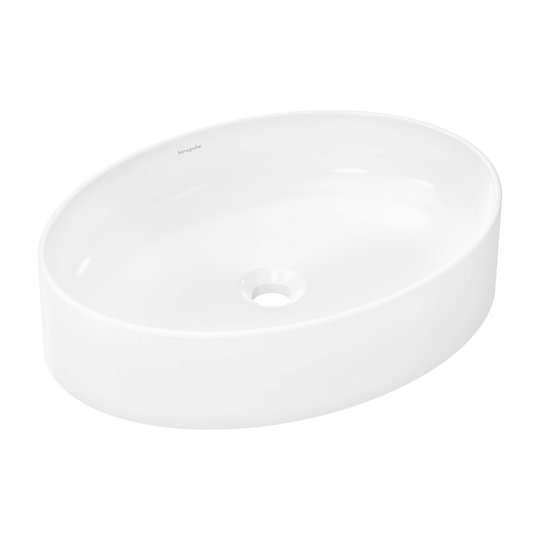 Раковина накладная 40х55 см Hansgrohe Xuniva D SmartClean, белый (61072450) На столешницу, На тумбу Овальные