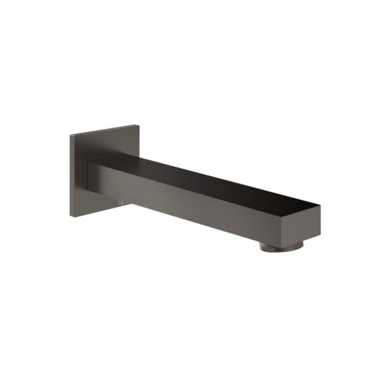  Настенный излив для ванны 195 мм Gessi Inverso Rigato, Black Metal Br. PVD (73103-707) GessiInverso 