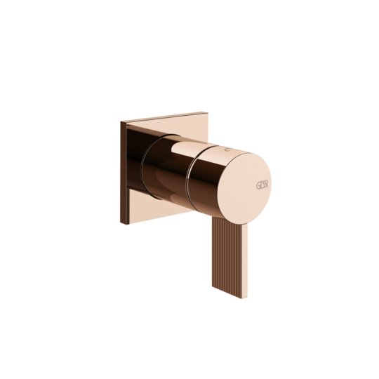 Смеситель для душа на 1 позицию Gessi Inverso Rigato, Copper PVD (73519-030) Для душа Медь PVD