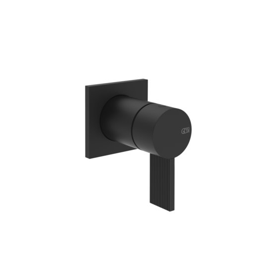 Змішувач для душу на 1 позицію Gessi Inverso Rigato, Matte Black (73519-299) Для душа Чорний матовий