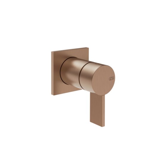 Змішувач для душу на 1 позицію Gessi Inverso Rigato, Copper Brushed PVD (73519-708) Для душа Матовая медь PVD