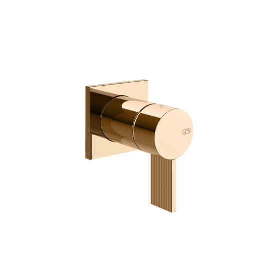 Змішувач для душу на 1 позицію Gessi Inverso Rigato, Warm Bronze PVD (73519-735) Для душа Бронза PVD