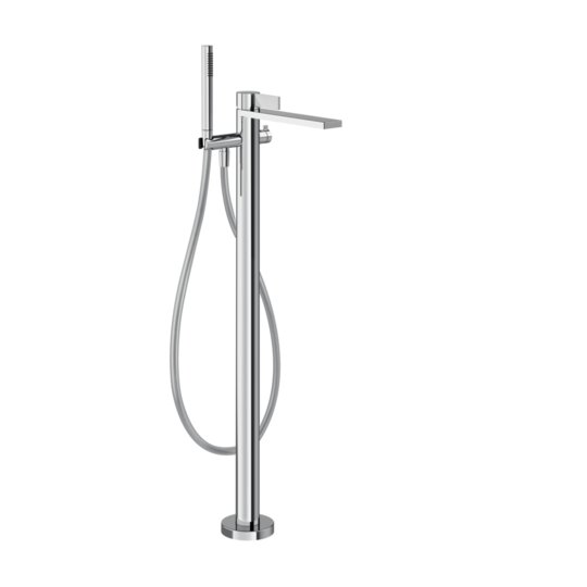 Напольный смеситель для ванны Gessi Inverso Rigato, Chrome (73528-031) Для ванны Хром